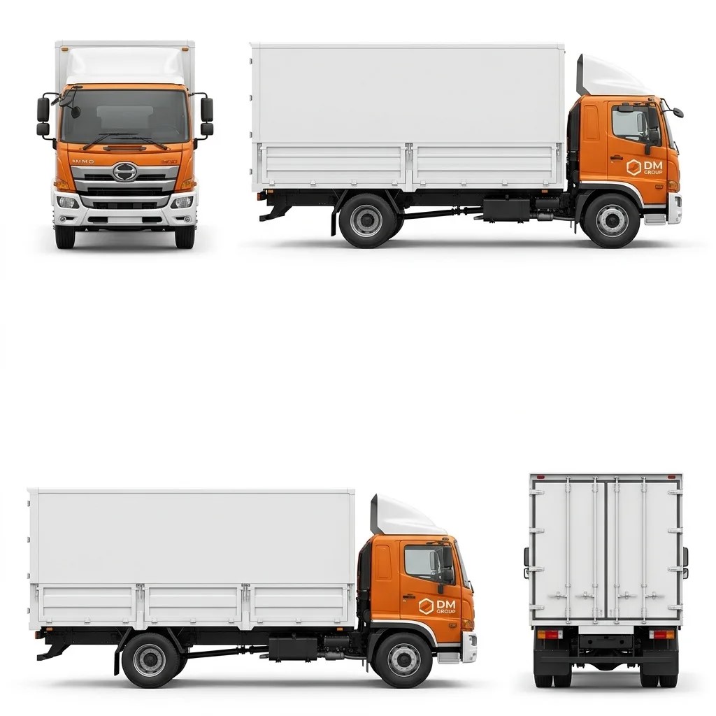 Бортовой автомобиль г/п 14 т, борт 8,6 м, Hino 500