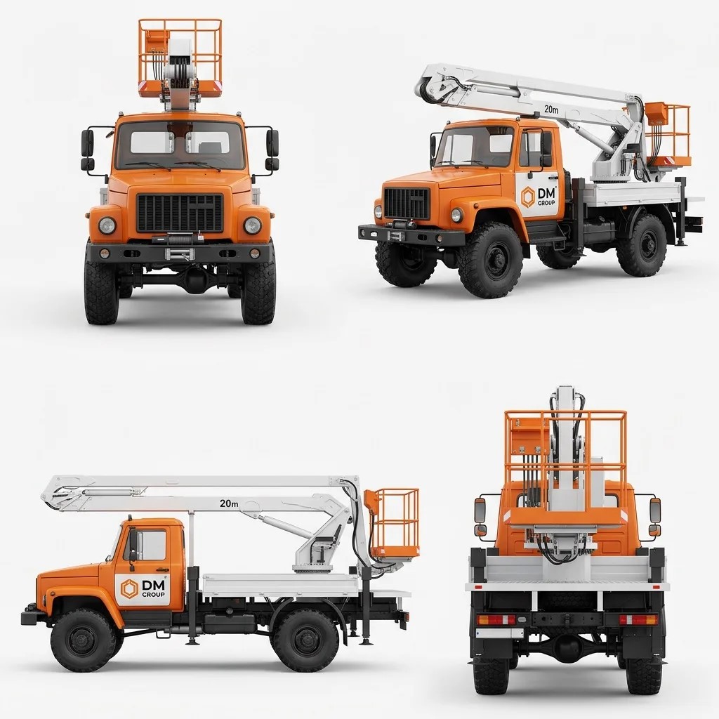 Автовышка 60м, Камаз