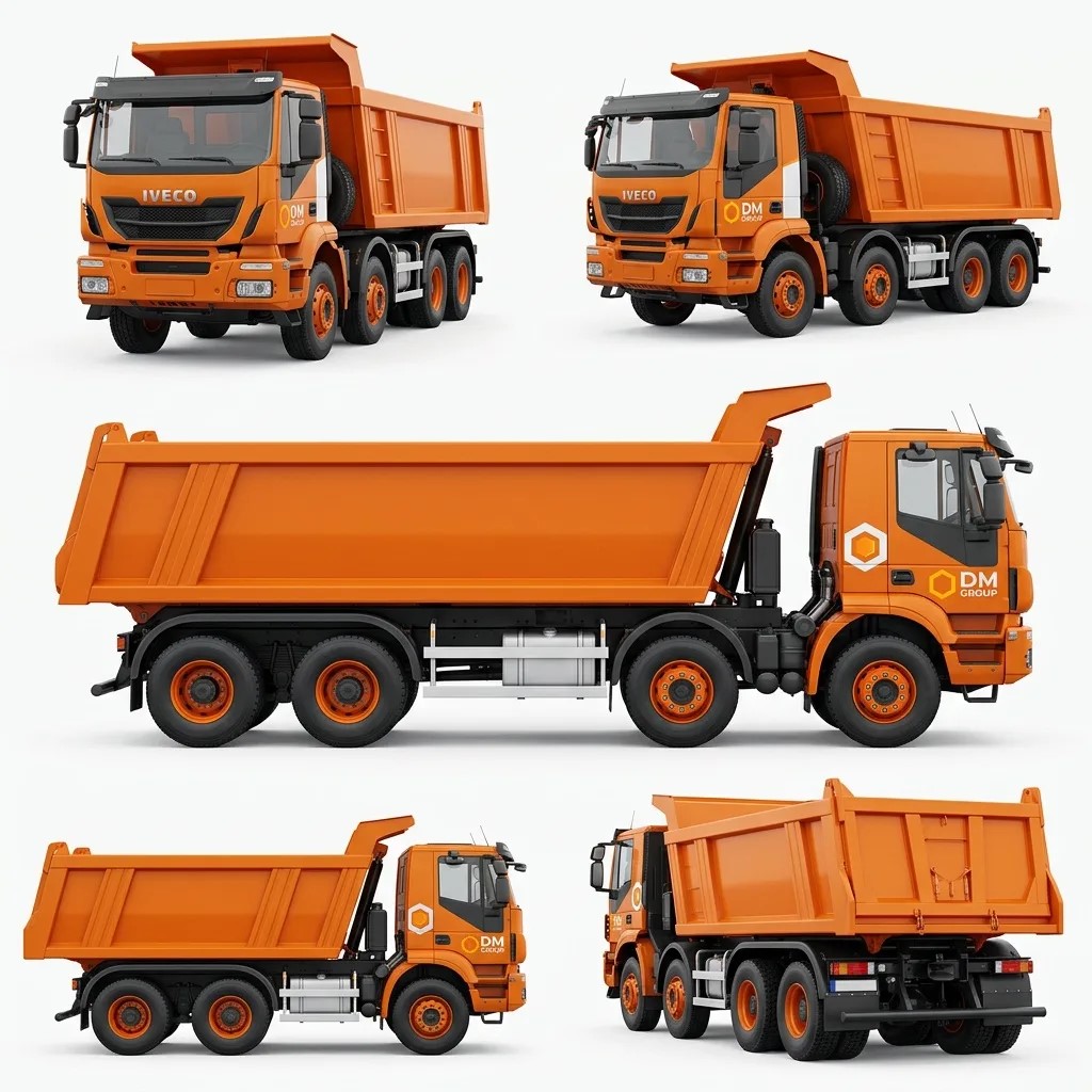 Самосвал 22 куб. м., Iveco БЦМ-127, 8х4