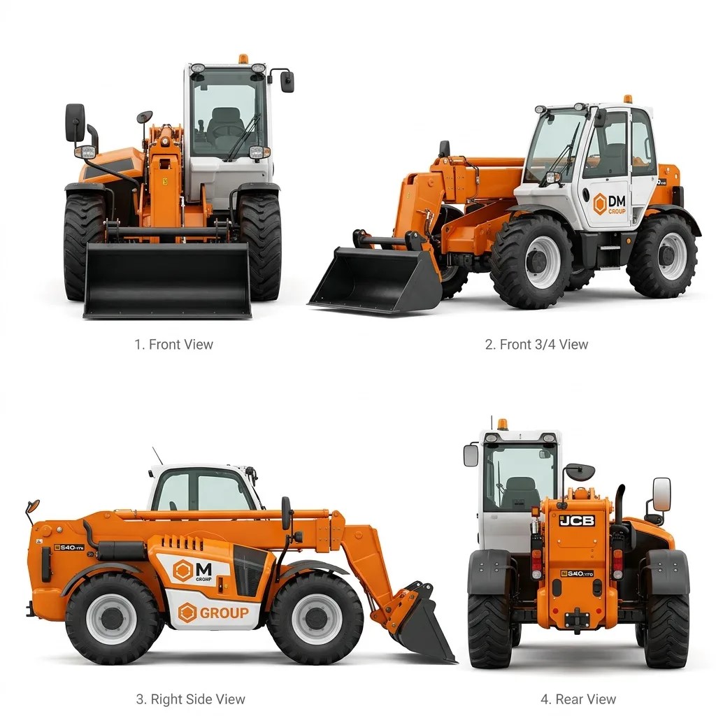 Телескопический погрузчик г/п 7 т, JCB 540 170