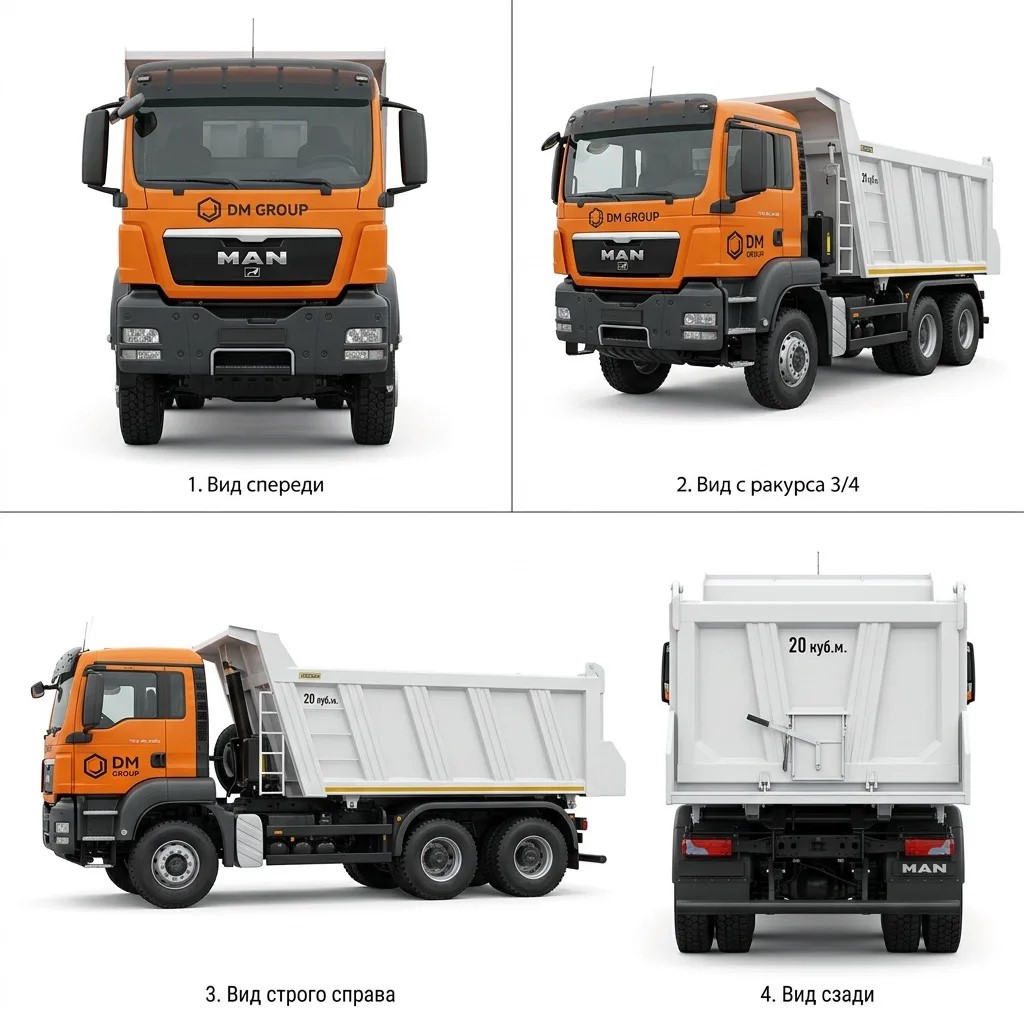 Самосвал 20 куб.м., MAN TGS 40.400