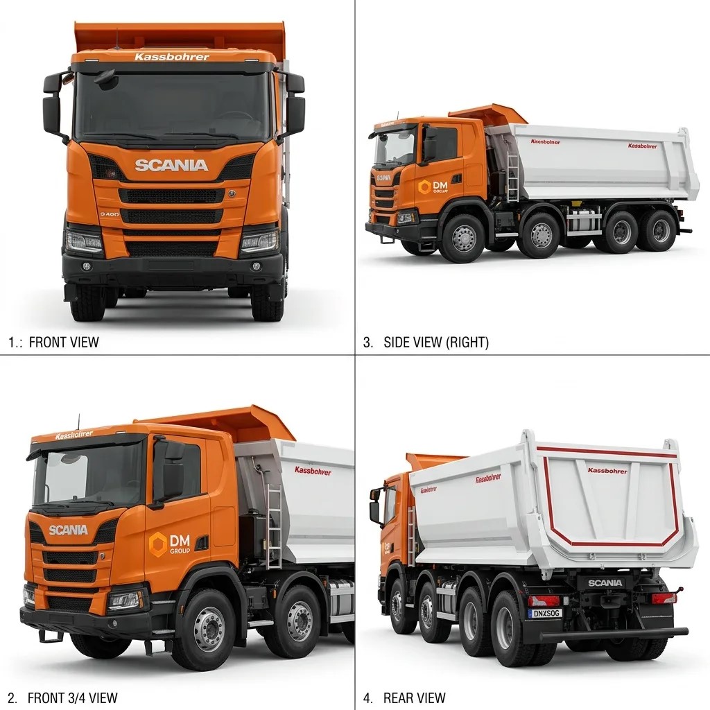 Самосвал 32 куб.м., Scania G450 Kassbohrer