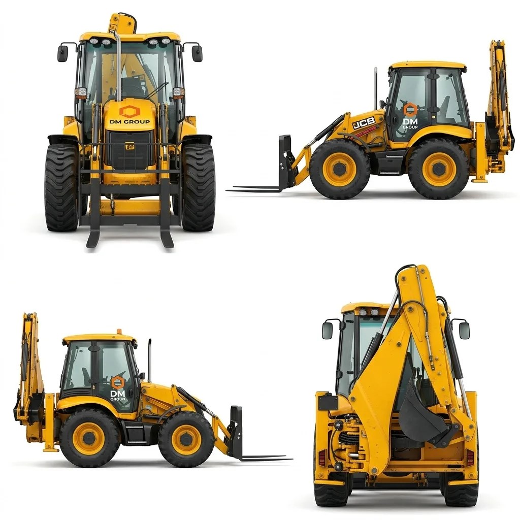 Экскаватор-погрузчик JCB 4 CX, вилы, гидромолот