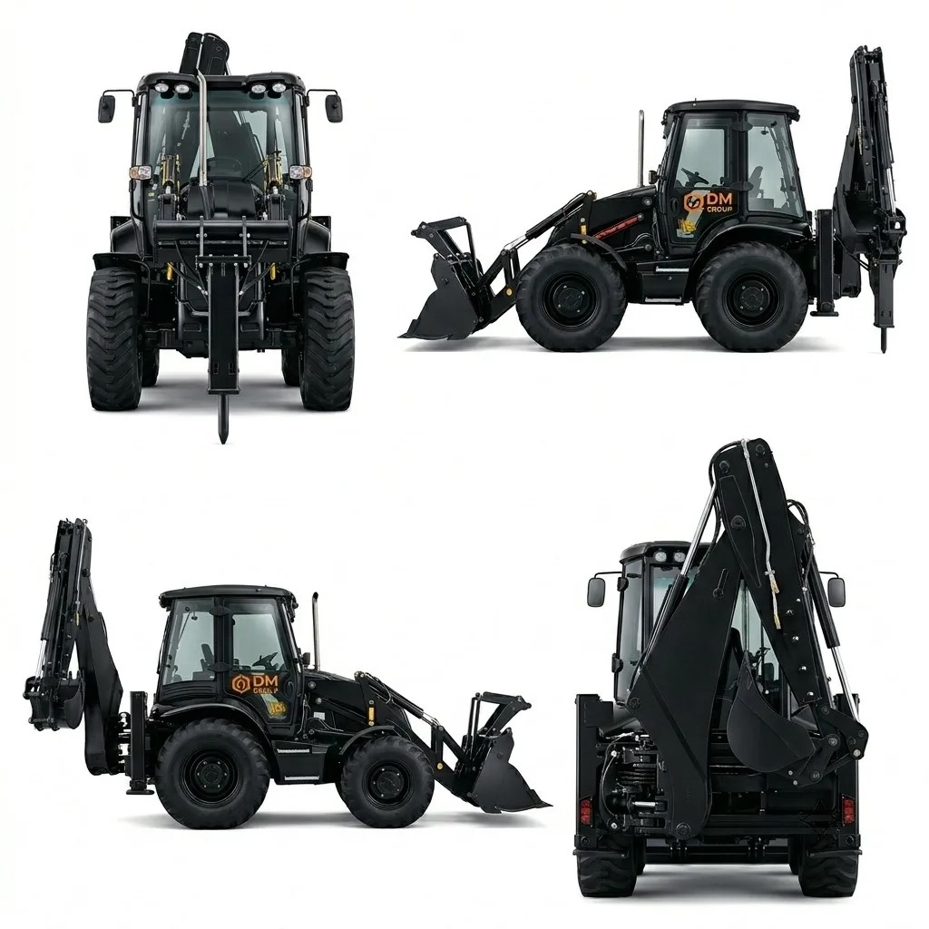 Экскаватор-погрузчик JCB 4CX, гидромолот