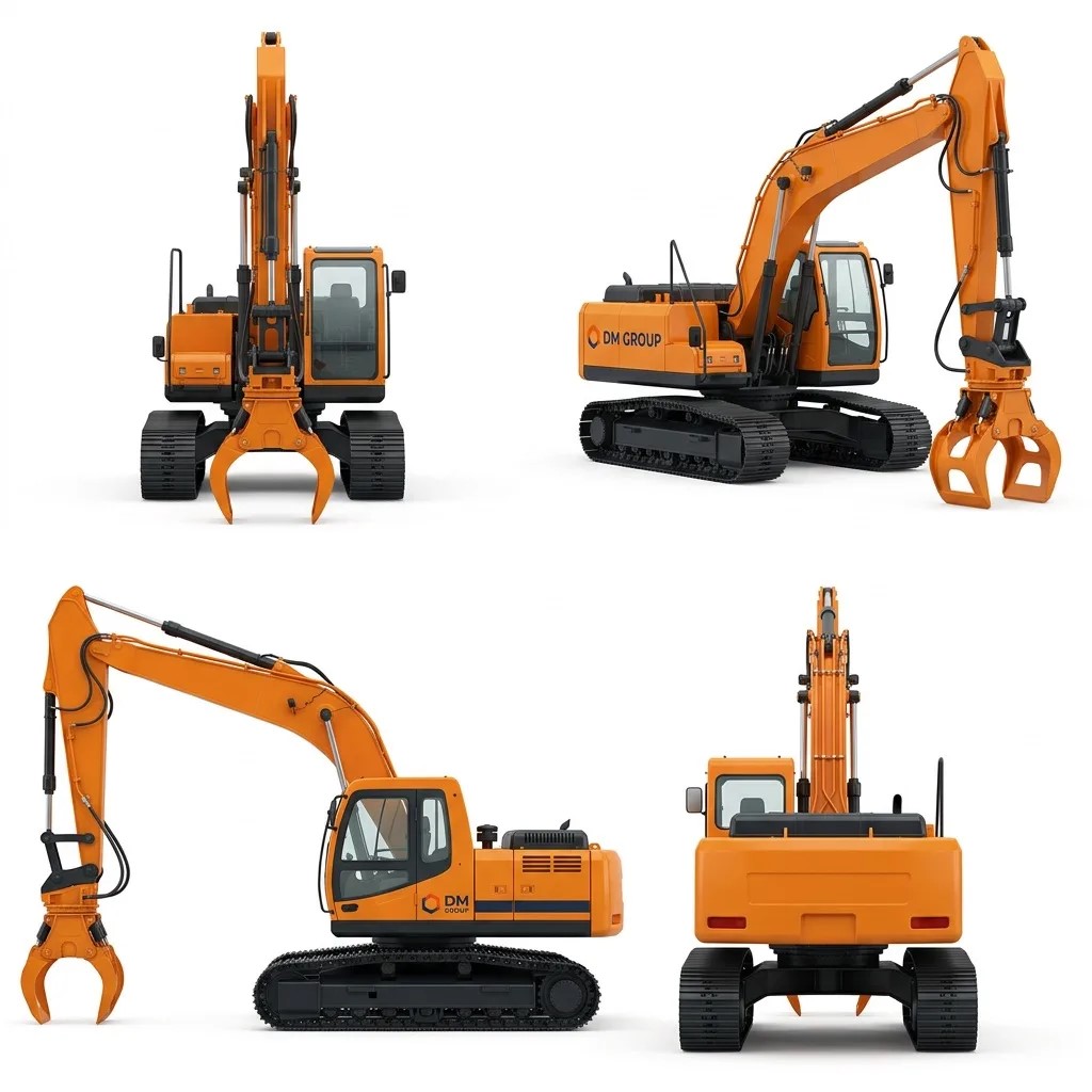 Экскаватор с грейфером Hyundai R200W7